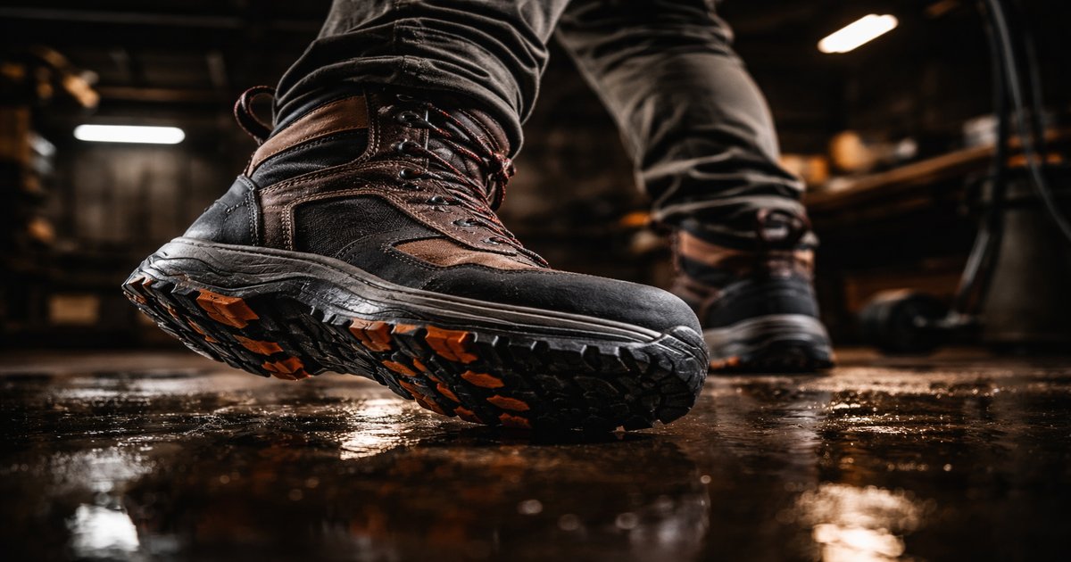 wolverine work boots in use