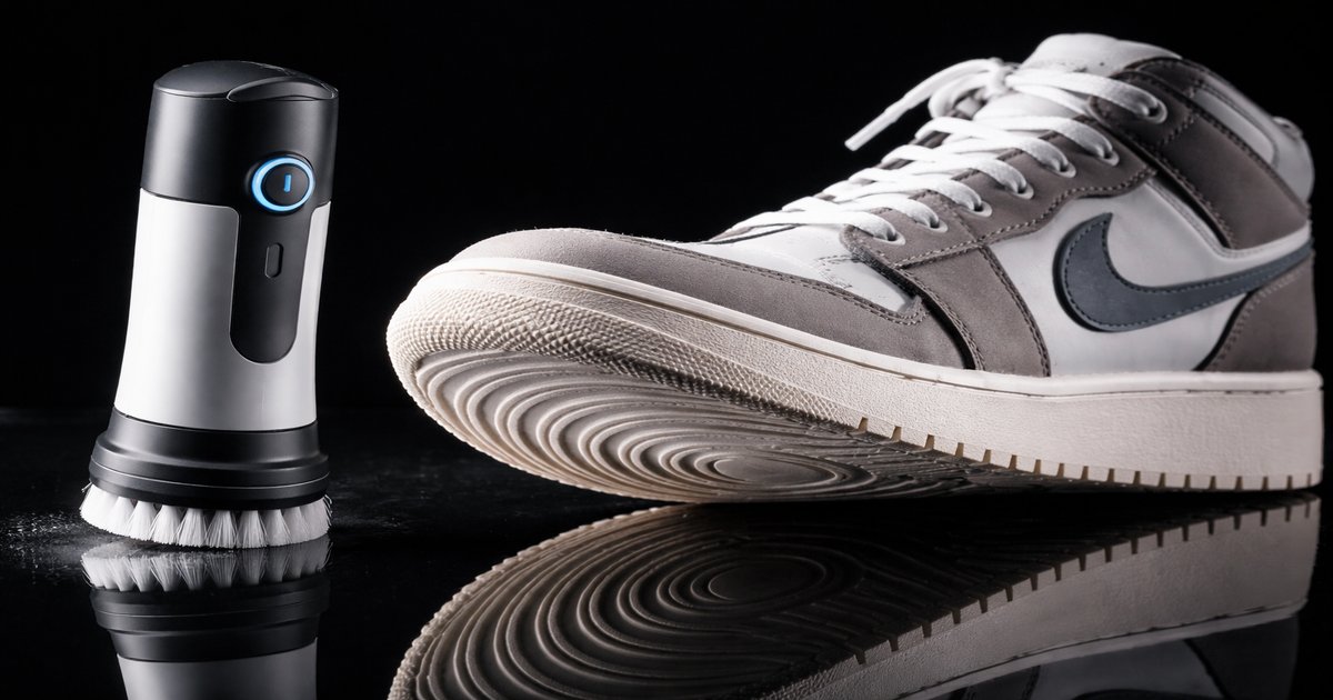 philips sneaker cleaner in use