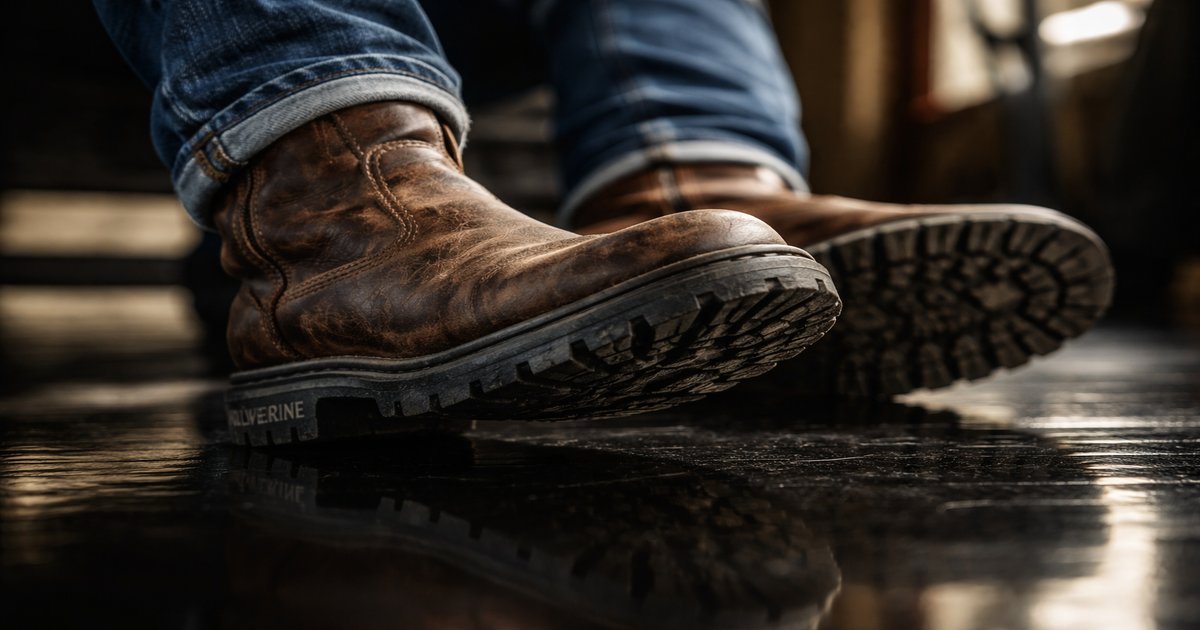 wolverine rancher boots in use